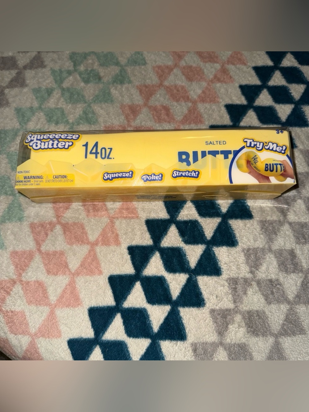 Squeezeee Butter 14 oz Salted Squeeze Toy - Yellow